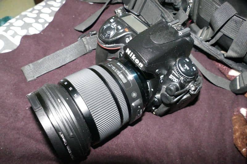 Nikon D700 camera And.   Sigma Art lens 24-105 13