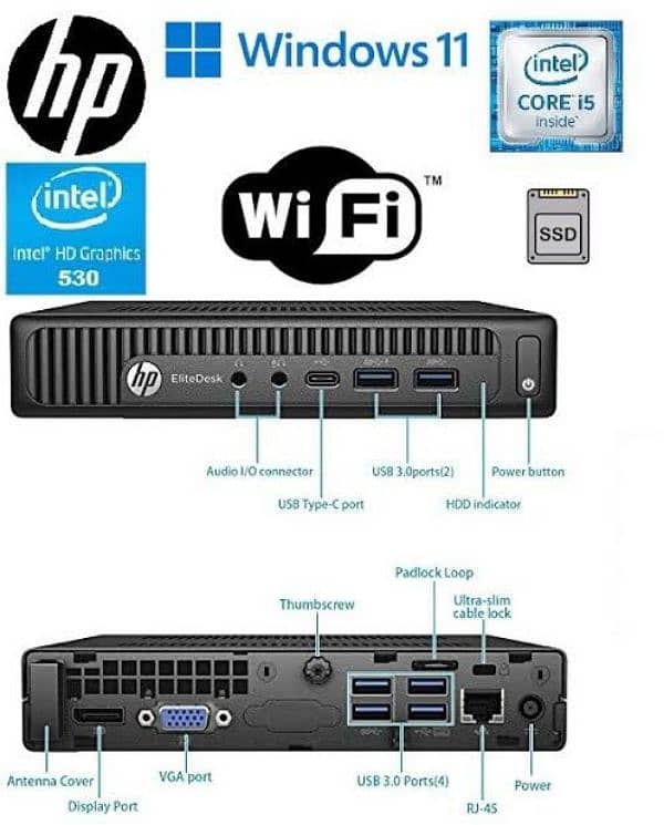 HP EliteDesk 800 35W G2 Desktop Mini PC 2