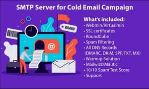 Build smtp server for unlimited cold email sending