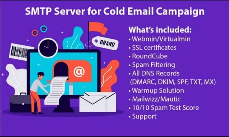 Build smtp server for unlimited cold email sending 0