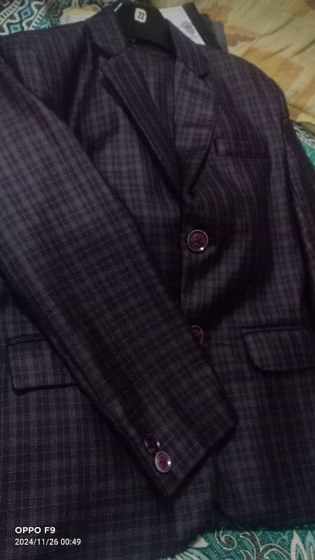 22 size in plum two piece suit 0