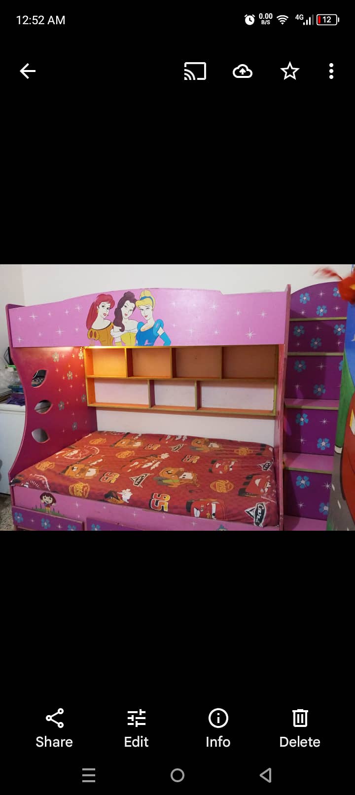 Bunk bed without matress or almari 1