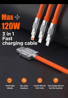 120 watt 3 in 1 data cable