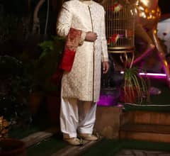 Junoon brand Groom wedding dress with complete set of khussa & turban