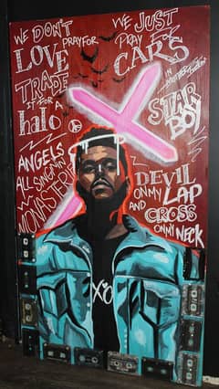 "Handmade Acrylic Art on Wood | The Weeknd 'Starboy'