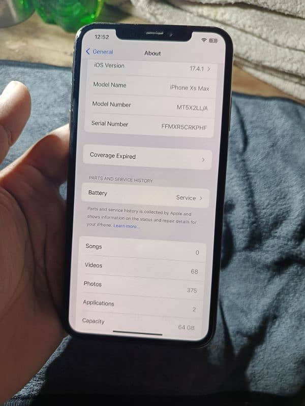 iphone  XS Max Non pta 64 Gb 8