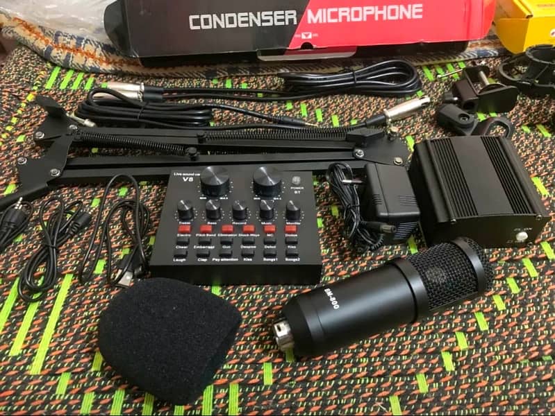 BM800 Studio Mic with Sound Card & Phantom Power – Best for YouTube 1