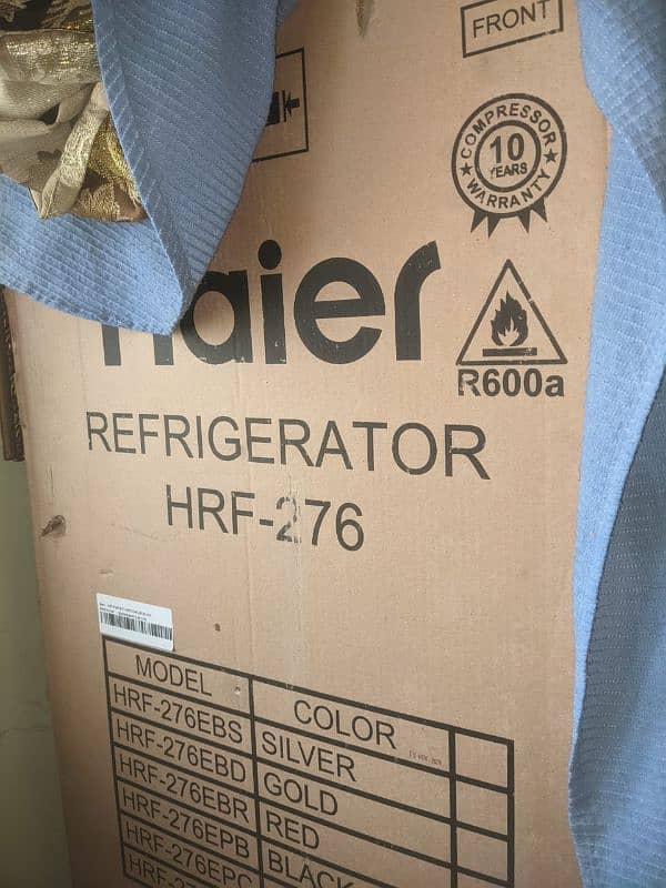 Haier refrigerator HRF 276 0