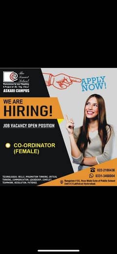 Female Coordinator Required