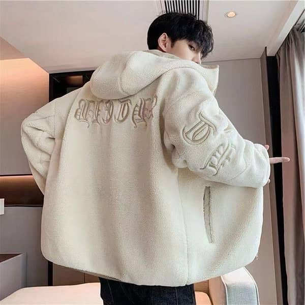 Men’s Off-white Hooded Jacket 0