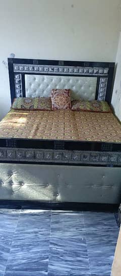 bed with mattress