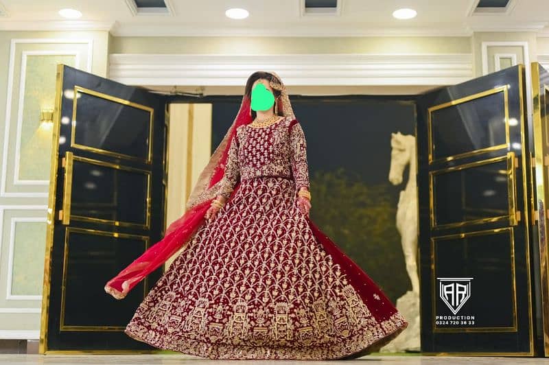 velvet bridal lengha 0