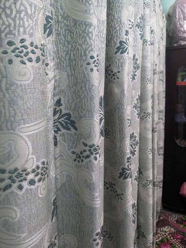 silk,banarsi fabric curtains (6 pecs) 2