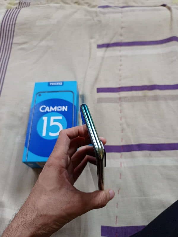 camon 15 4gb 64gb with box 100% sealed phone 7