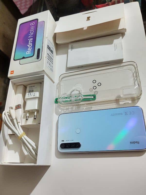 Original Xiaomi Redmi note8 box charger Dual sim PTA Aproved Life Time 10