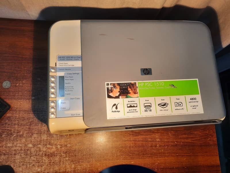 HP 1510 All in One (Printer + Scanner) Color Print + BlacknWhite Print 0