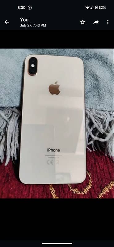 IPhone XS Max PTA 256GB Gold colour 1