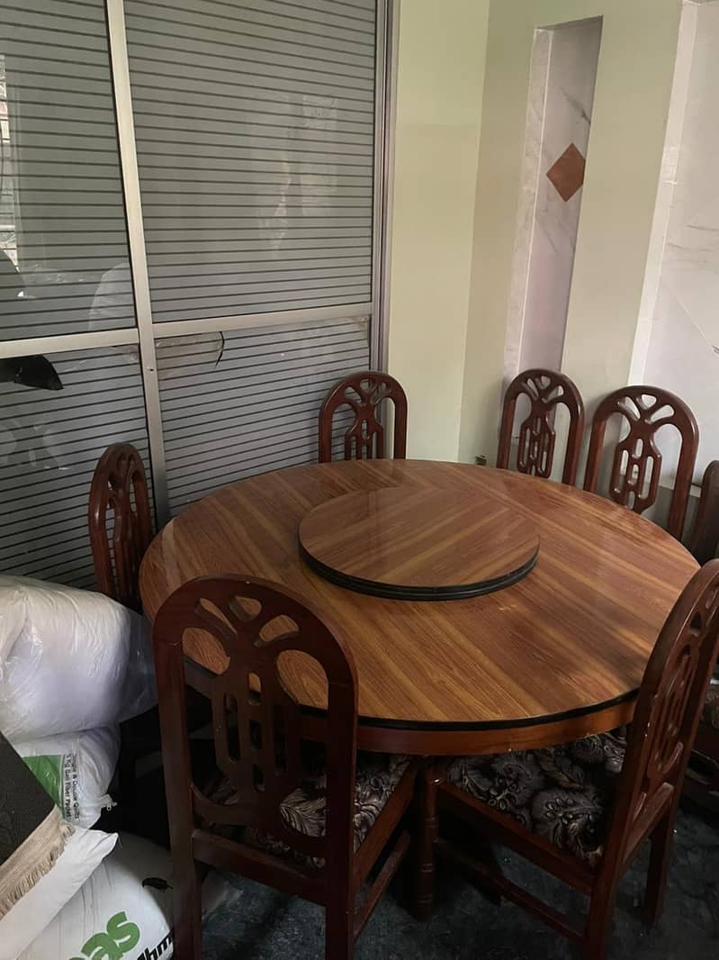 Dinning Table with 6 Chairs neat and clean condition 2