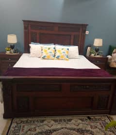 Pure Sheesham king size bed