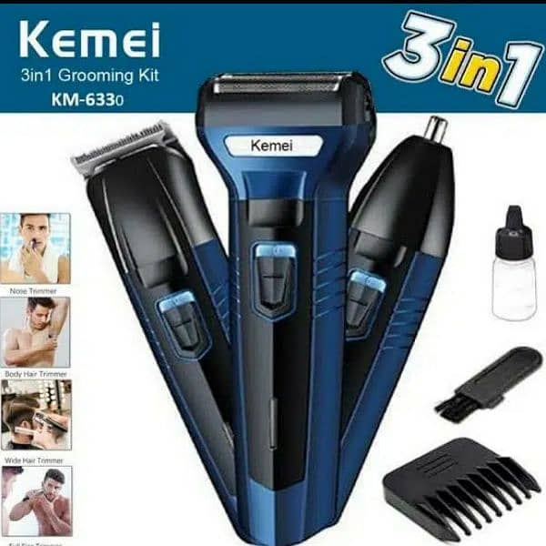 3 in 1 hair trimmer , clipper & shaver 0