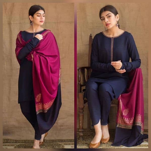 Branded Winter Dresses(FABRIC Dhanak) 5