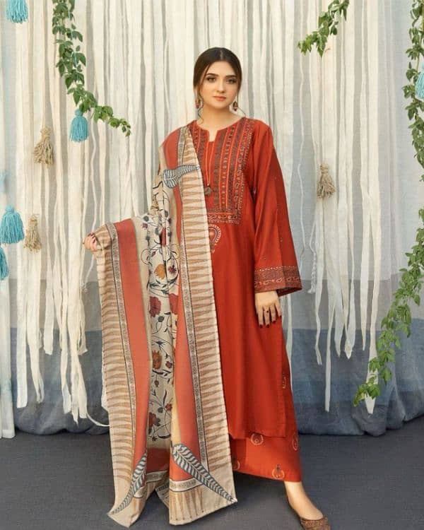 Branded Winter Dresses(FABRIC Dhanak) 11