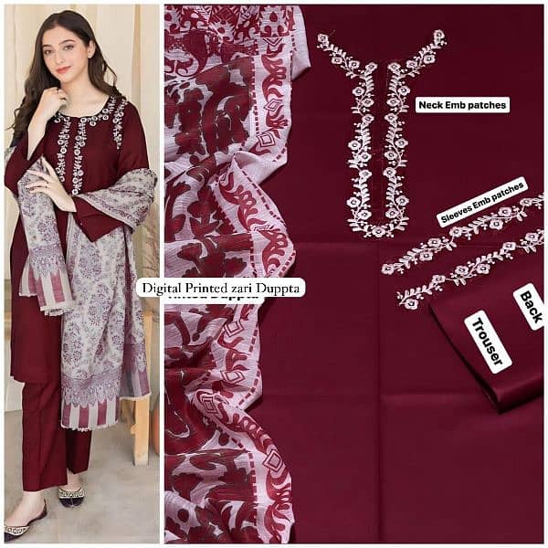 Branded Winter Dresses(FABRIC Dhanak) 17