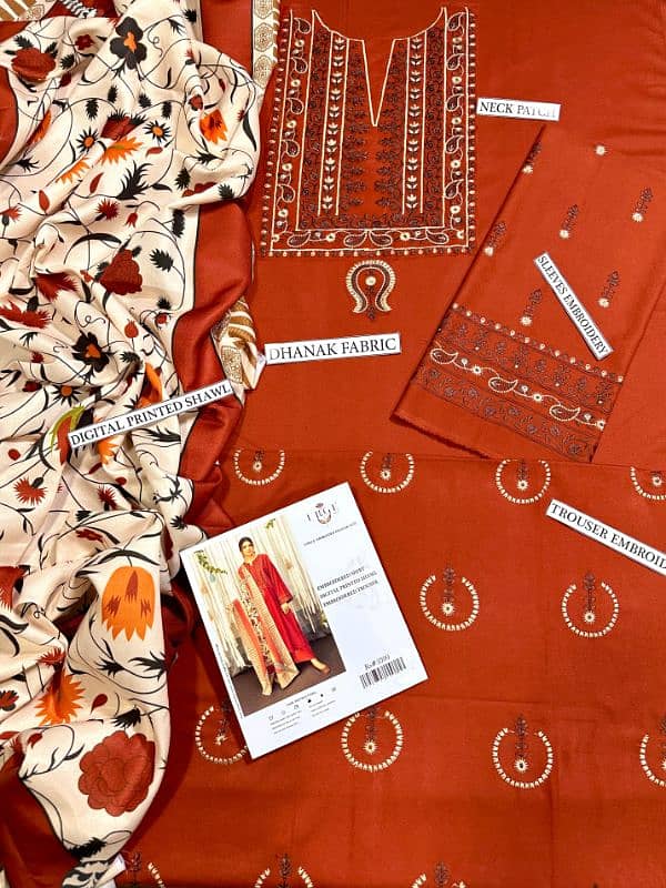 Branded Winter Dresses(FABRIC Dhanak) 18