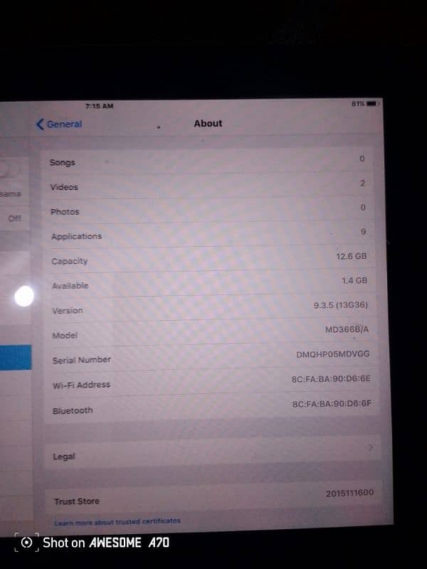 ipad 16 gb all ok ha 03418640144 4