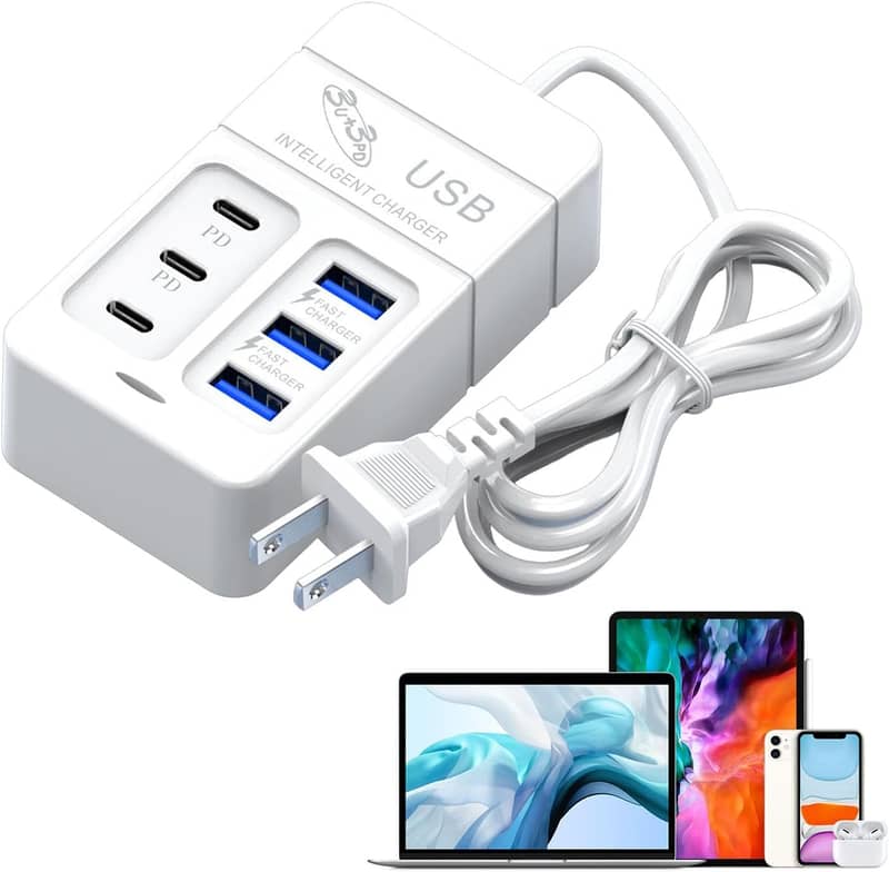 USB Charging Station 6 Ports Fast Multis High Speed USB Charging Dock 0