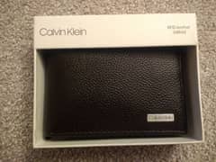 New Calvin Klein Brown Leather Wallet