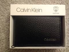 New Calvin Klein Black Leather Wallet