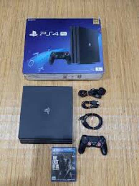 PS4 Pro 1tb Complete Box PlayStation 0