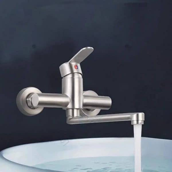 Bathtub sink faucet mixer bathroom Faucet Wall bath tub taps basin 2