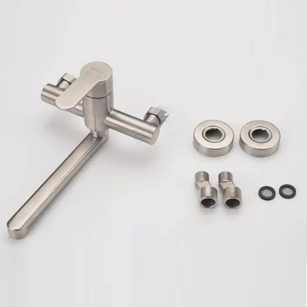 Bathtub sink faucet mixer bathroom Faucet Wall bath tub taps basin 3