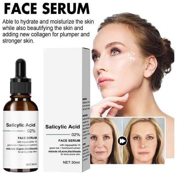 Salicylic Acid Pore Shrink Face Serum Repairs Large Pores Salicylic 1