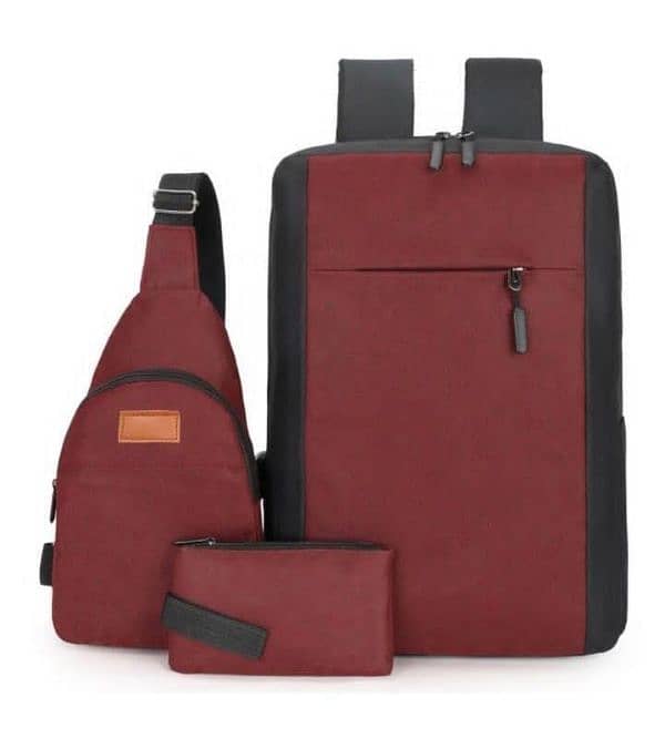 Multipurpose laptop Bag with USB Port pack of 3 0