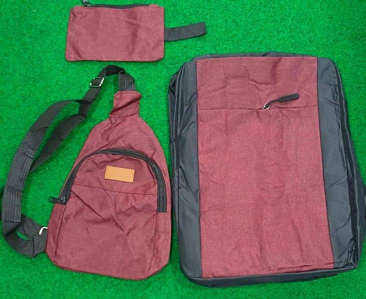 Multipurpose laptop Bag with USB Port pack of 3 1