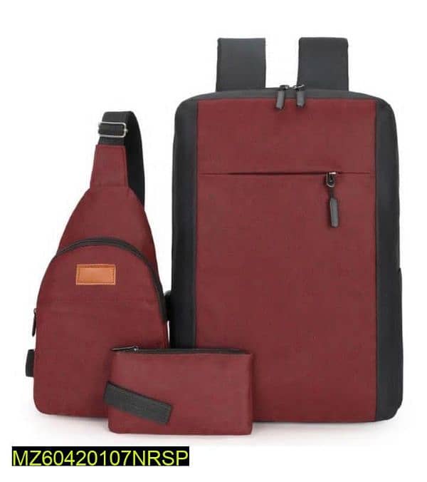 Multipurpose laptop Bag with USB Port pack of 3 3