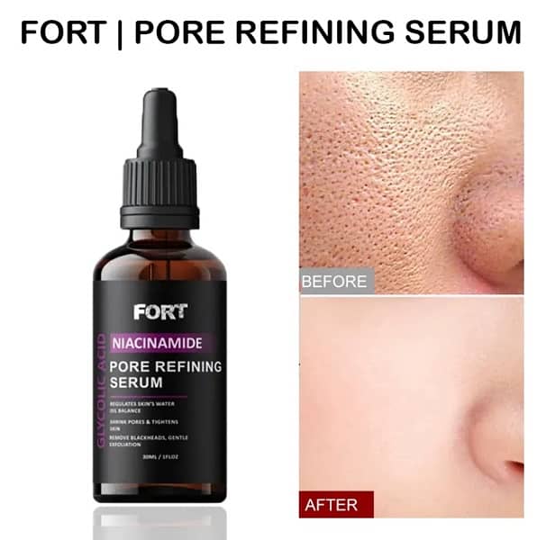 FORT PORE REFINING Serum Niacinamide & Glycolic Acid Serum for Glowing 0