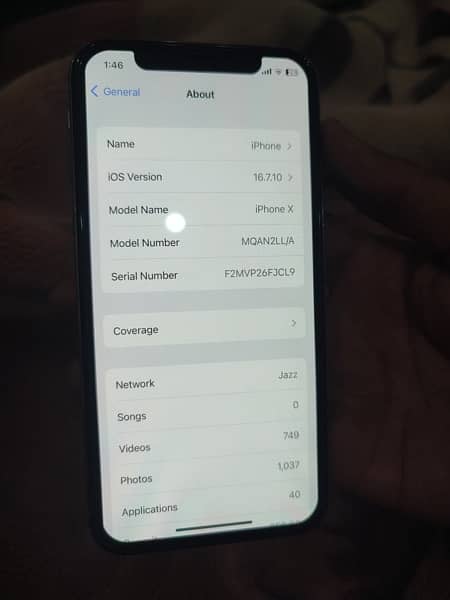 iphone x 256 gb pta approved 1