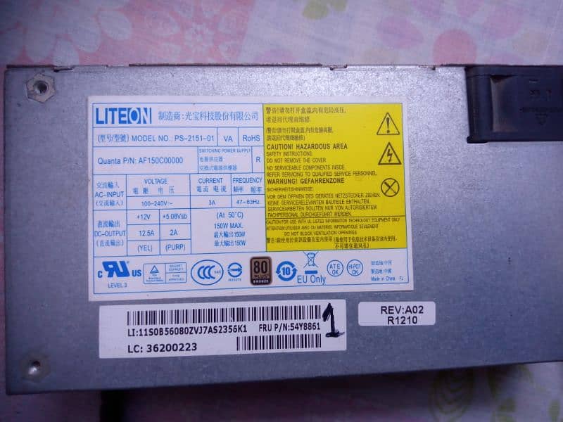 Lenovo M70Z M90Z M9000 Power Supply 5