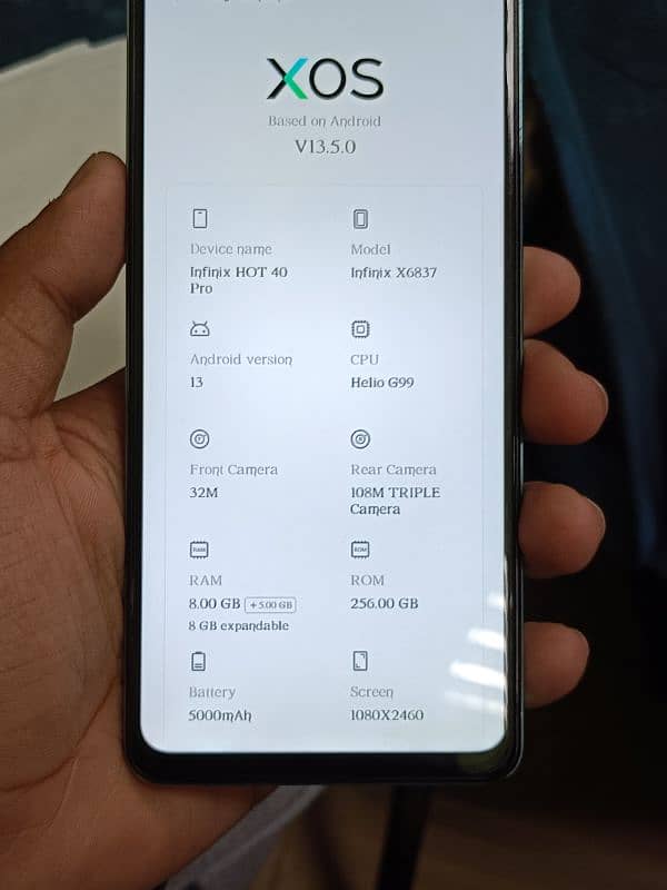 Infinix hot 40 pro 8/256 8