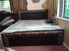 Double Bed with side table