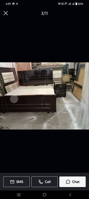 wooden double bed sample latest design 0