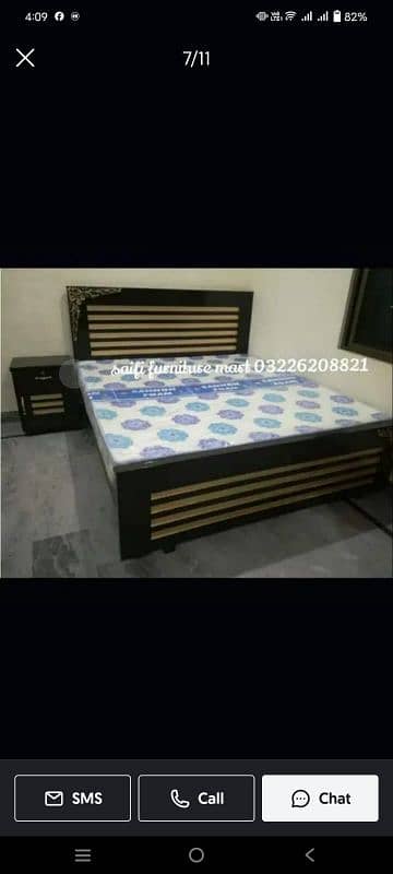 wooden double bed sample latest design 4