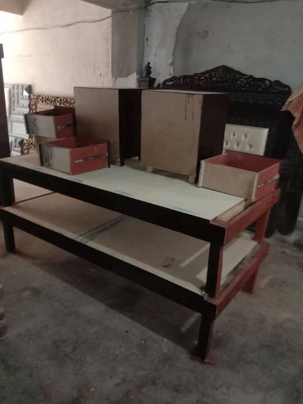 wooden double bed sample latest design 11