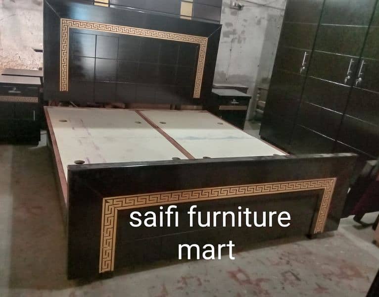 wooden double bed sample latest design 15