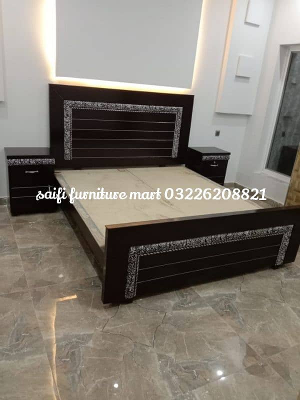 wooden double bed sample latest design 17