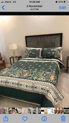 queen size bed with spring mattress